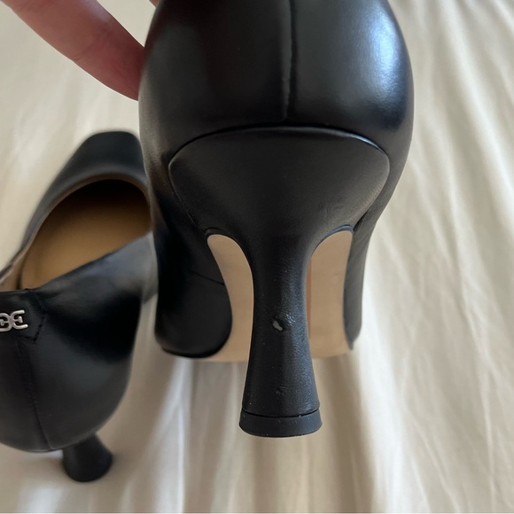 SAM EDELMAN Rika Kitten Heel Black Leather Size 7.5 - Picture 11 of 11
